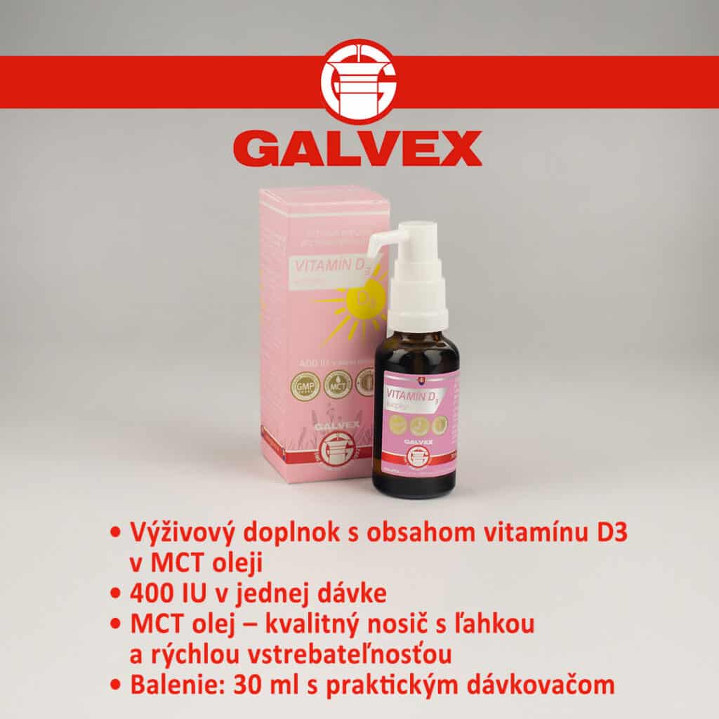 Galvex Vitamín D3 kvapky
