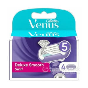 Gillette Venus Deluxe Smooth Swirl náhradné hlavice 4ks