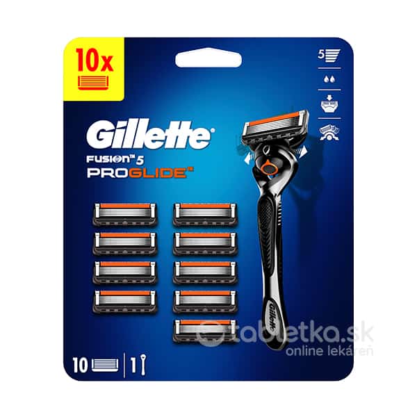 E-shop Gillette Fusion 5 Proglide holiaci strojček + 10 náhradných hlavíc Special Pack