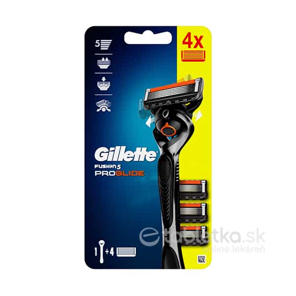 E-shop Gillette Fusion 5 ProGlide holiaci strojček + 4 náhradné hlavice