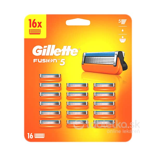 Gillette Fusion 5 náhradné hlavice 16ks