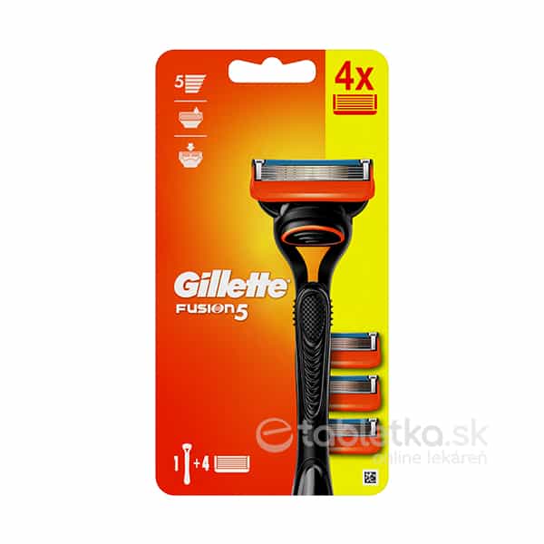 Gillette Fusion 5 holiaci strojček + 4 náhradné hlavice