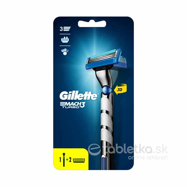 E-shop Gillette MACH 3 Turbo holiaci strojček + 2 náhradné hlavice