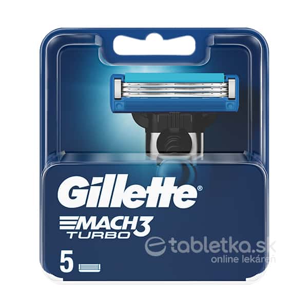 Gillette MACH 3 Turbo náhradné hlavice 5ks