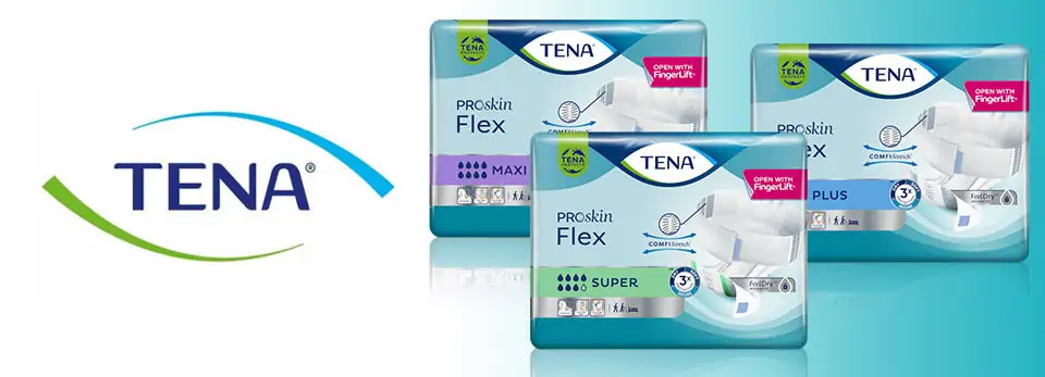 Inkontinenčné plienkové nohavičky s rýchloupevňovacím pásom TENA Flex