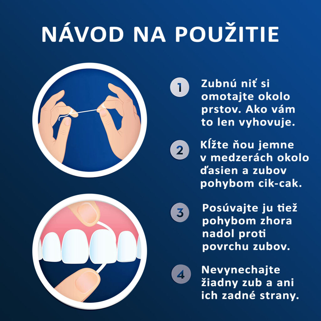 Návod na použitie zubnej nite Oral-B