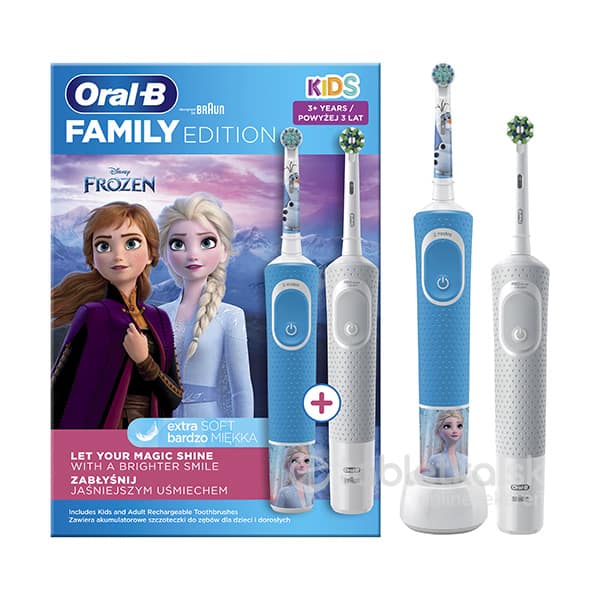 E-shop Oral-B Family Edition - kefky Vitality Pro Protect X D103 biela + D100 Frozen