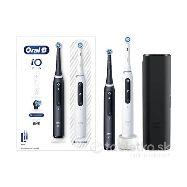 Oral-B elektrické zubné kefky iO Series 5 Duo Black&White