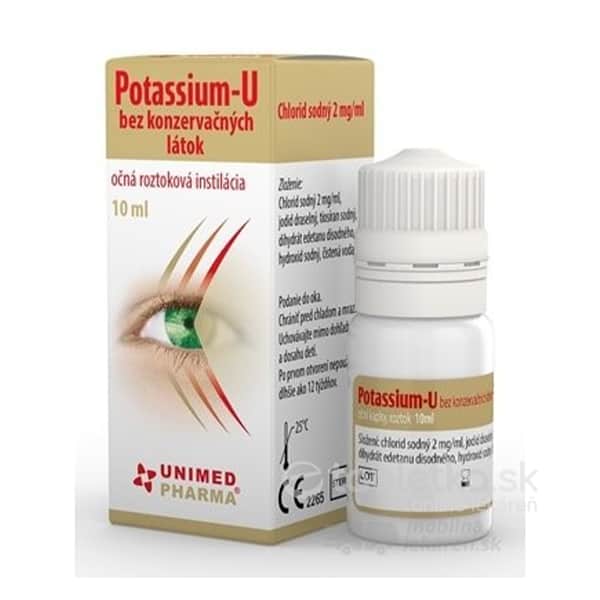 E-shop Potassium-U bez konzervačných látok očná roztoková instilácia 10ml