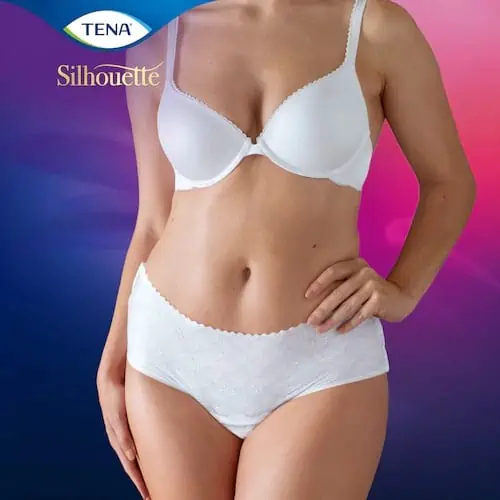 TENA Silhouette Normal Blanc inkontinenčné nohavičky