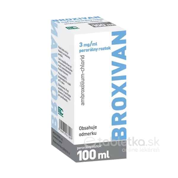 E-shop Broxivan 3mg/ml perorálny roztok 100ml