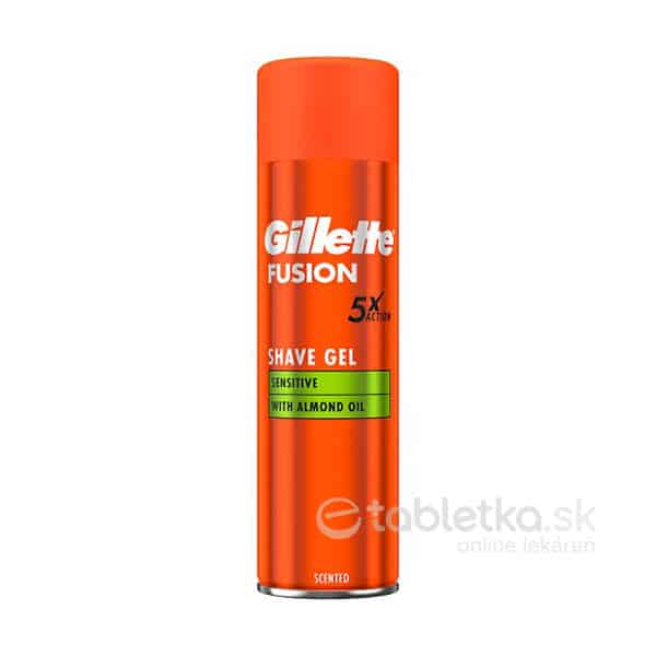 E-shop Gillette Fusion gél na holenie Sensitive 200ml