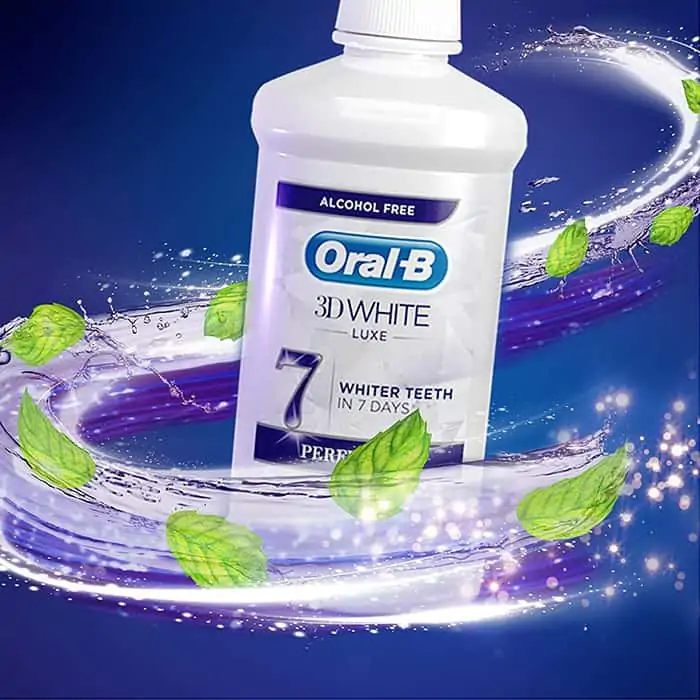 Oral-B 3D White Luxe Perfection - svieži dych bez alkoholu