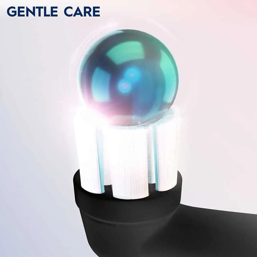Oral-B iO Gentle Care Black - okrúhly tvar, precízny dizajn