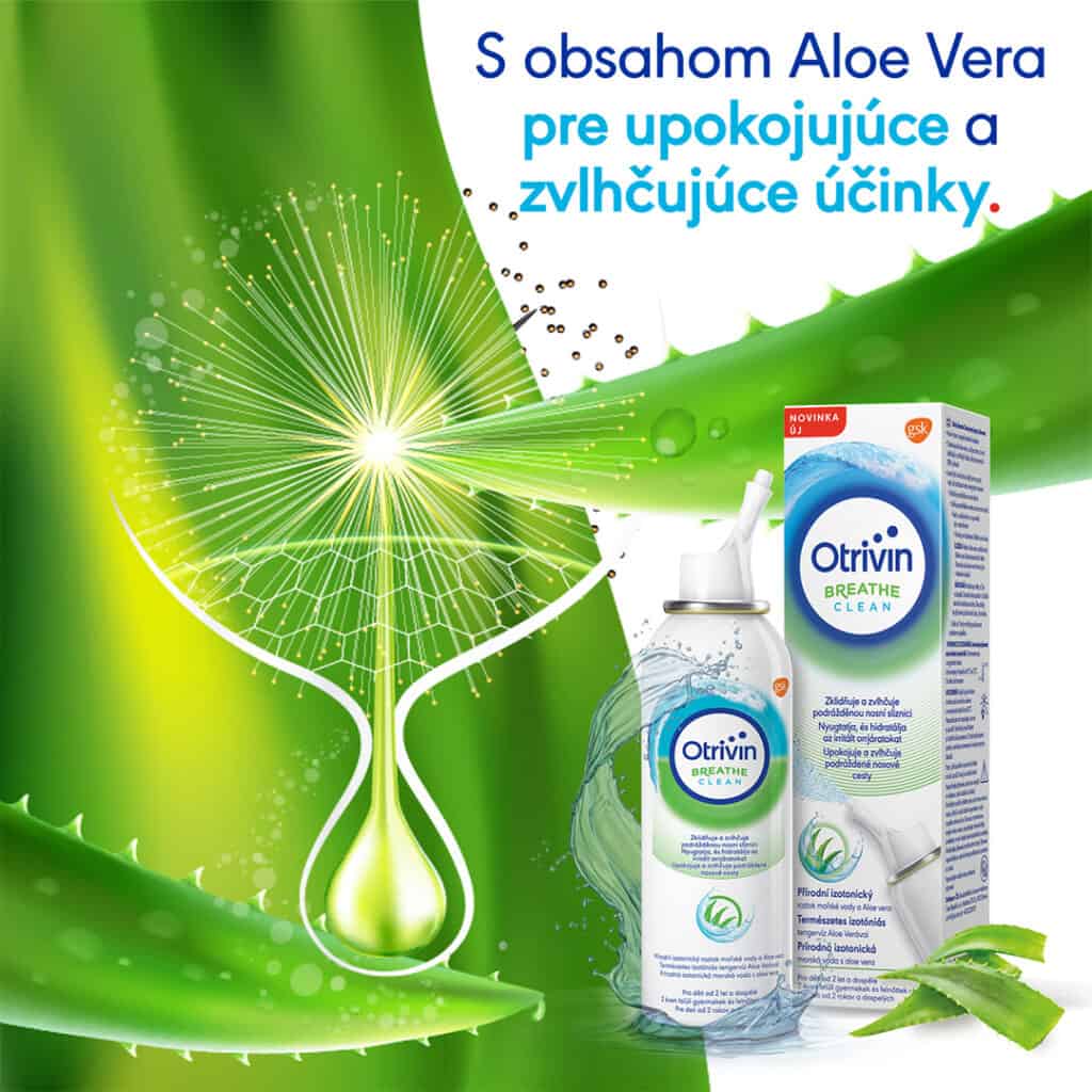 Otrivin Breathe Clean s obsahom aloe vera