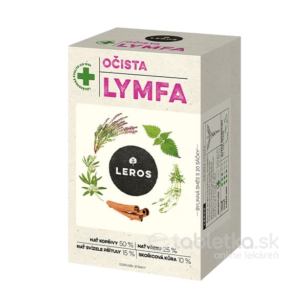 LEROS Očista lymfa bylinný čaj 20x1,5g