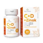 PLATAN Vitamín C + D + Zinok s postupným uvoľňovaním 30tbl