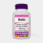 Webber Naturals Biotin 5000mcg 60cps