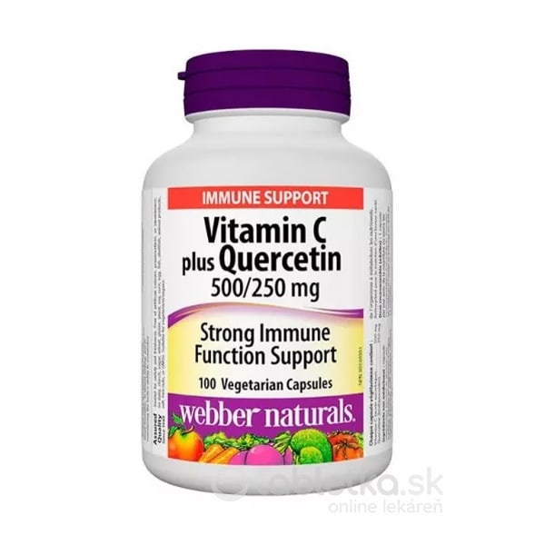 Webber Naturals Vitamin C 500mg+Quercetin 250mg 100cps
