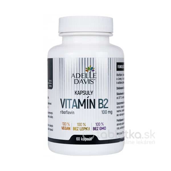 E-shop ADELLE DAVIS Vitamín B2, riboflavín 100mg 60cps