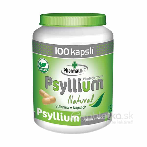 E-shop PharmaLINE Psyllium Natural 100 kapsúl