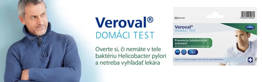 Veroval test - Overte si, či nemáte v tele baktériu Helicobacter pylori a nemali by ste vyhľadať lekára