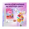 Zobrazená krabička Barny's PROBIOurin AKUT 20 kapsúl s kapsulami, kvetmi, molekulami a slovenským textom o probiotikách.