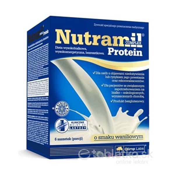 Nutramil COMPLEX Protein Vanilka bielkovinová výživa 6x72g