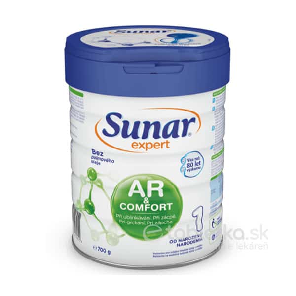 Sunar Expert AR+COMFORT 1 dojčenská výživa od narodenia 700g