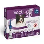 Vectra 3D spot-on psy M (10–25kg) roztok na kožu 3x3,6ml