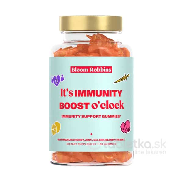 E-shop Bloom Robbins IMMUNITY BOOST o'clock žuvacie pastilky 60ks
