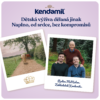 Reklama Kendamil Premium 2 HMO+ so snímkami koňa s osobou na lúke a troch mužov. Text v češtine popisuje dojčenskú výživu.