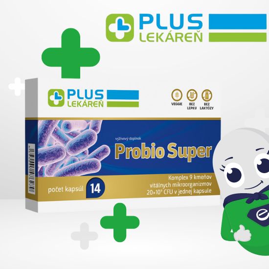 Kapsuly PLUS LEKÁREŇ Probio Super sú zamerané na podporu celkového zdravia