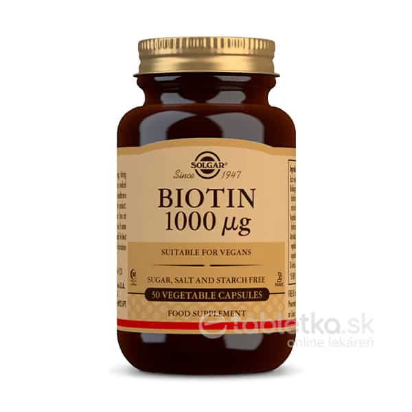 SOLGAR Biotin 1000µg 50 kapsúl