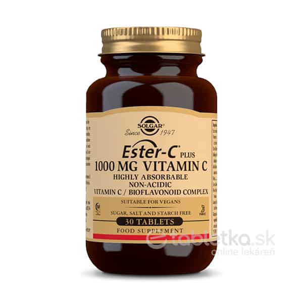 SOLGAR Ester-C Plus 1000mg Vitamín C 30tbl