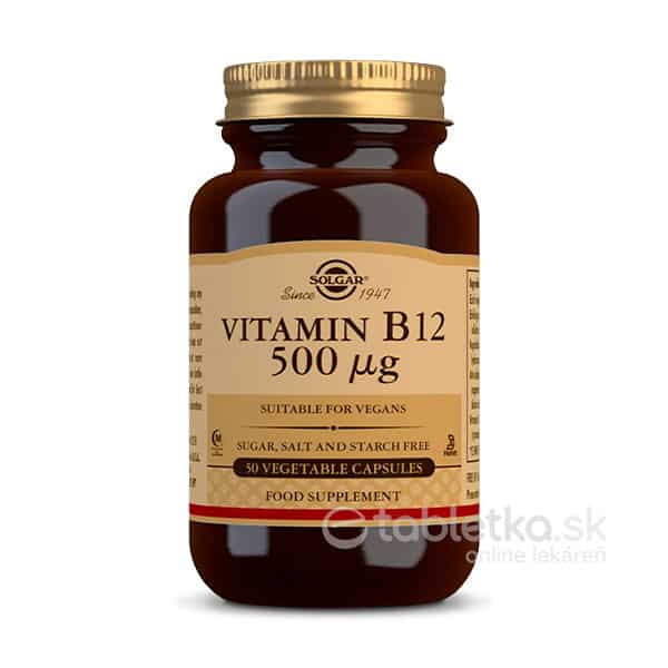 SOLGAR Vitamin B12 500µg 50 kapsúl