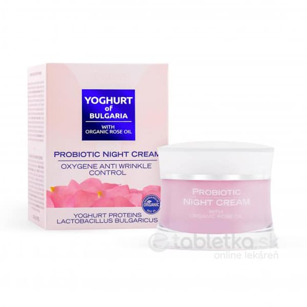 E-shop YOGHURT of BULGAIRA nočný krém s kolagénom a ružovým olejom 50ml