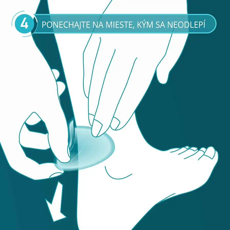 Compeed náplasť na pľuzgiere High Heel - krok 4