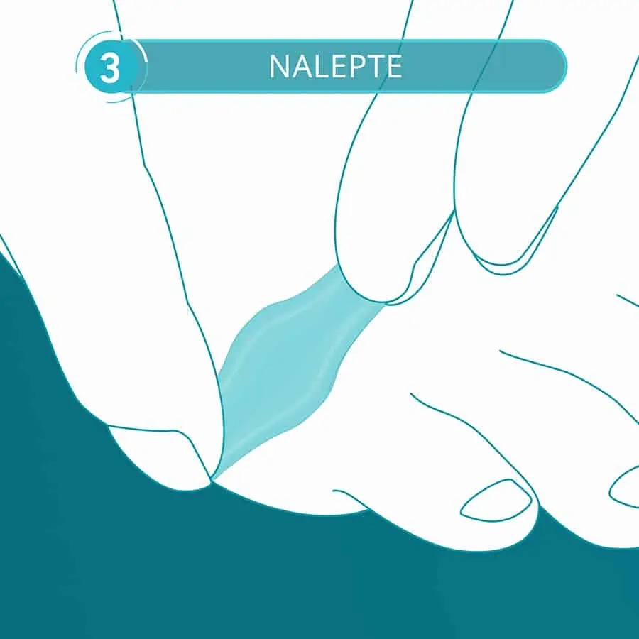 Compeed náplasť na pľuzgiere malá - krok 3