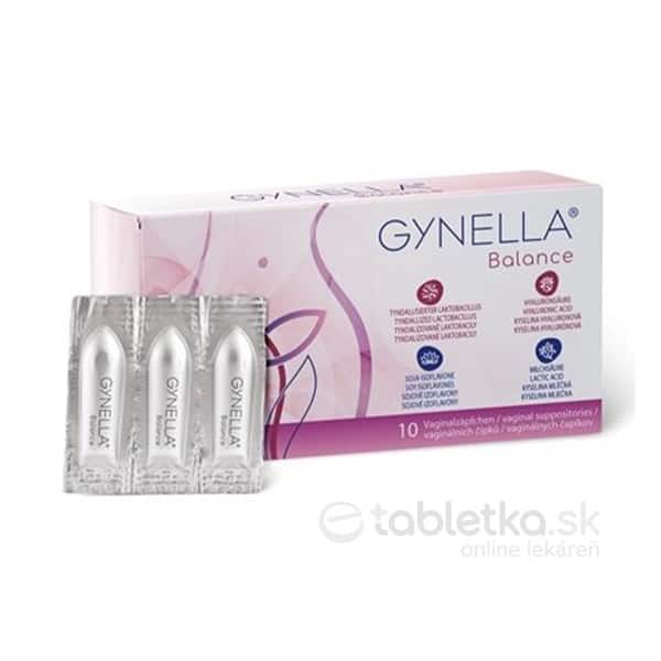 GYNELLA Balance vaginálne čapíky 10 kusov