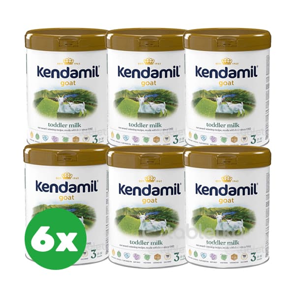 E-shop Kendamil Kozie dojčenské mlieko 3 od ukončeného 12. mesiaca 6x800g