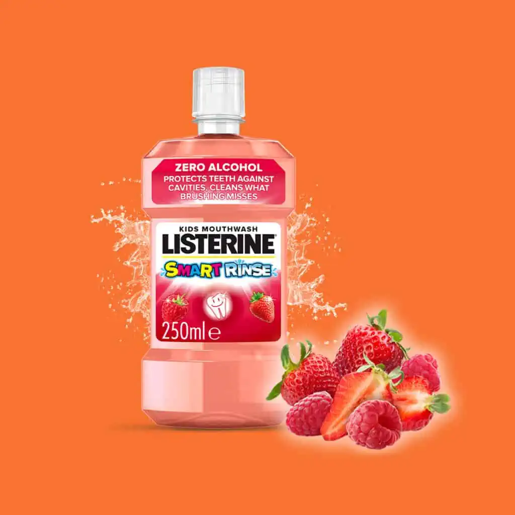 Listerine pre deti s jemnou príchuťou ovocia