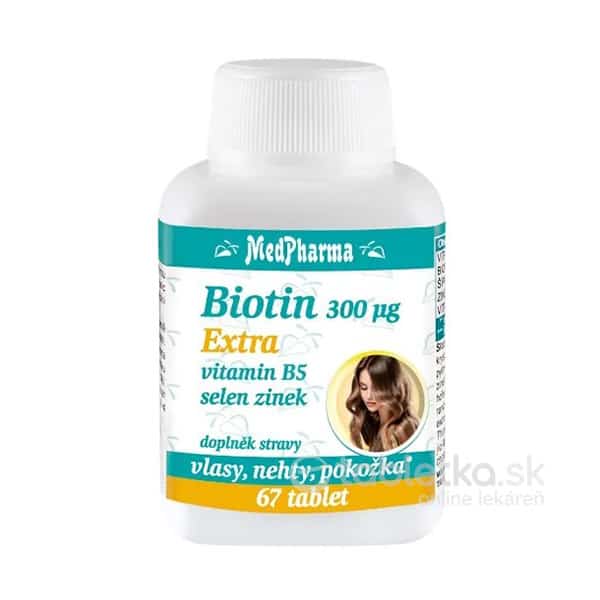E-shop MedPharma Biotín 300µg Extra 67 tabliet