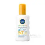 NIVEA Sun detský sprej na opaľovanie Sensitive OF 50+, 200ml