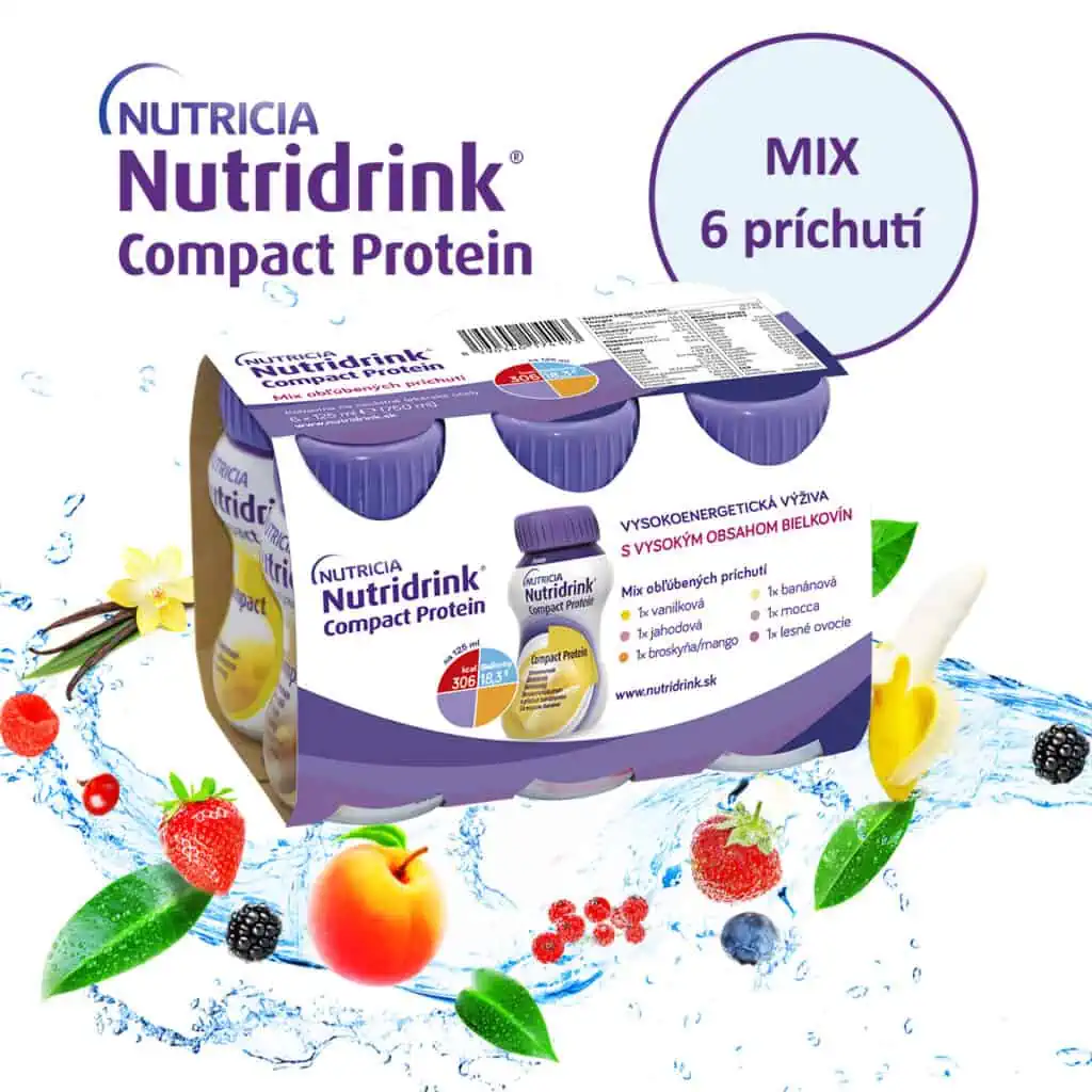 Nutridrink Compact Protein - mix 6 príchutí