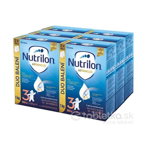 Nutrilon Advanced 3 batoľacia mliečna výživa 12-24 mesiacov 6x1000g