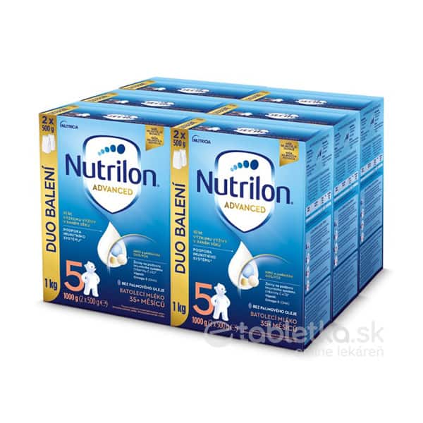 Nutrilon Advanced 5 batoľacia mliečna výživa od 35 mesiacov 6x1000g