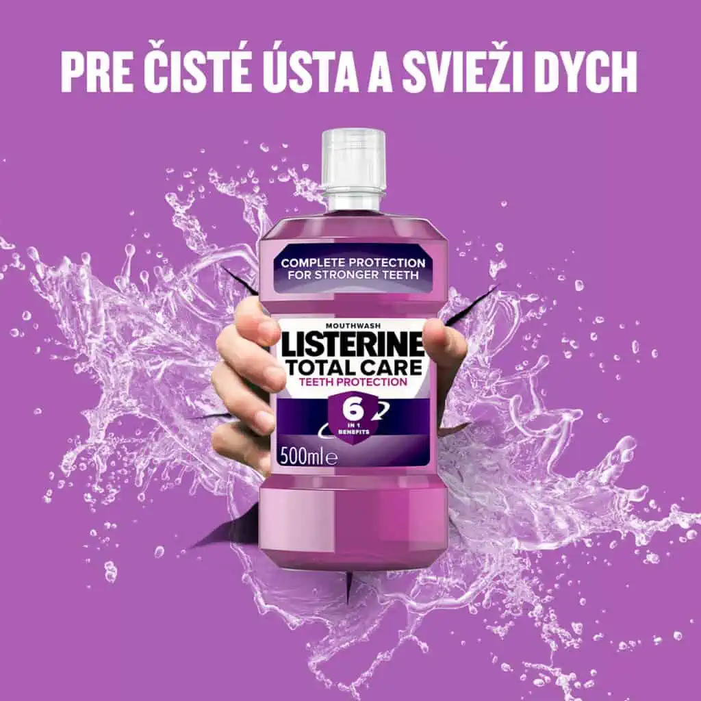 Pre čisté ústa a svieži dych - Listerine Total Care