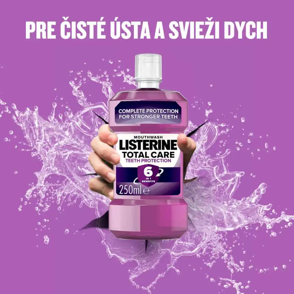 Pre čisté ústa a svieži dych - Listerine Total Care 250ml