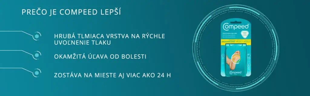 Compeed náplasť na mozole lepšia ako obyčajná